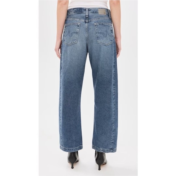 AG Hattie High Rise Barrel Jean Women’s 29 Blue Med Wash Japanese Fabric Hi Rise - Picture 2 of 16